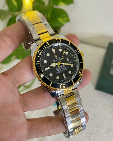 Two tune stainless steel watch