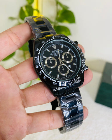 Master Quality RLX Watch | Date Working | Full Black