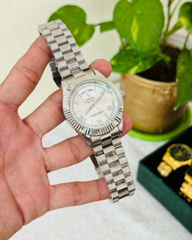 RLX Day and Date Working | Stainless Steel Strap