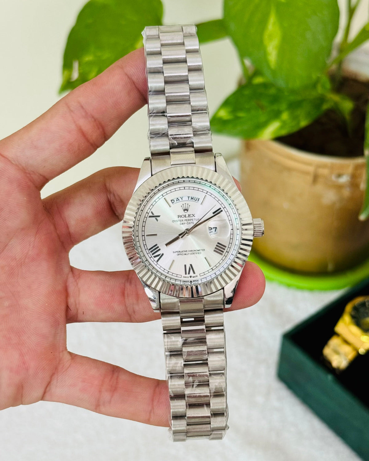 RLX Day and Date Working | Stainless Steel Strap