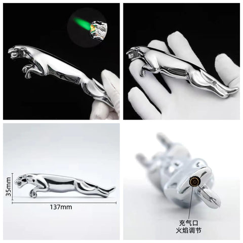 Jaguar Lighter Premium Jet Flame, Refillable & Windproof