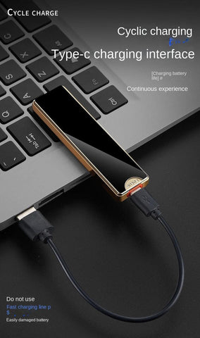 Focus Rechargeable Lighter ( With Type-C Charging Cable