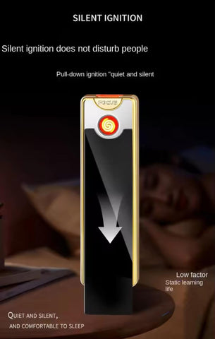 Focus Rechargeable Lighter ( With Type-C Charging Cable