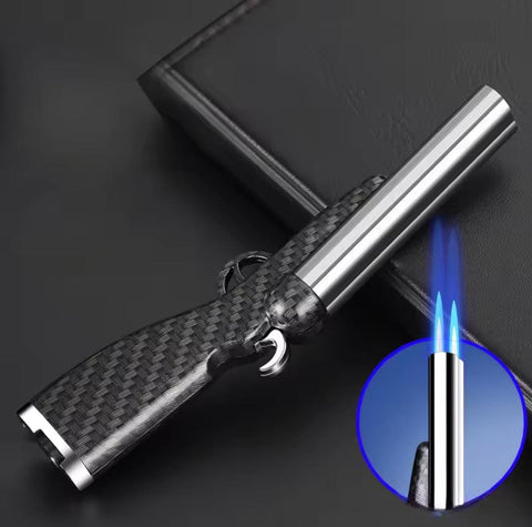 Double Barrel Rifle Jet Flame Lighter – Powerful Dual Flame Design