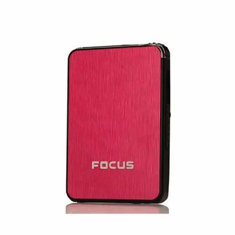 Slim Cigarette Case with Inbuilt Refillable Lighter – Focus JD-YH003