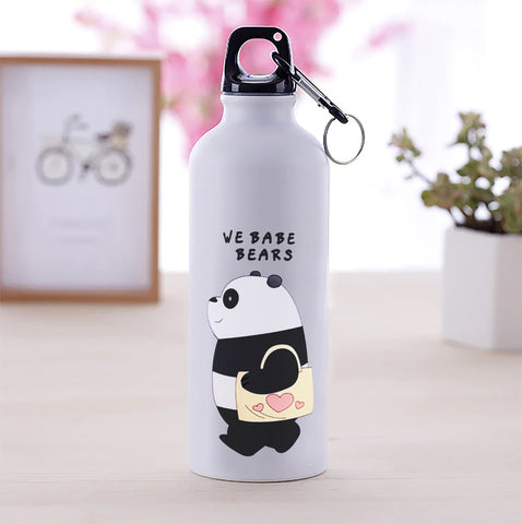 'We Bare Bears' Frosted Plastic Water Bottle
