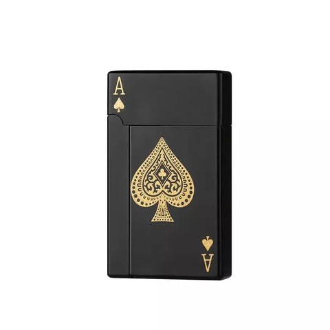 Deck Playing Card Lighter – Refillable Butane Metal Poker Lighter