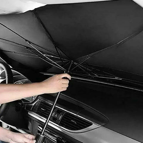 Car Umbrella Sun Shade Cover for Windshield UV Reflecting Foldable Front Car Sunshade Umbrella Easy Kitchen