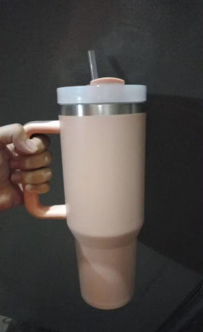 1200 ml Tumbler with Handle Straw