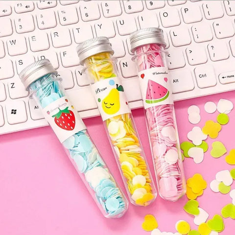 Portable Mini Body Washing Bath Test Tube Confetti Foaming Flower One time Paper Soap Slice