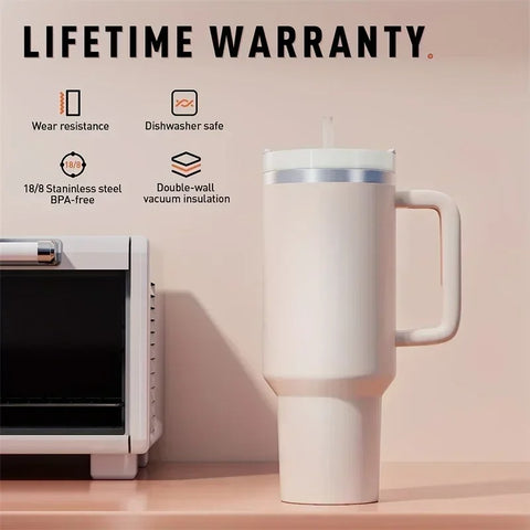 1200 ml Tumbler with Handle Straw