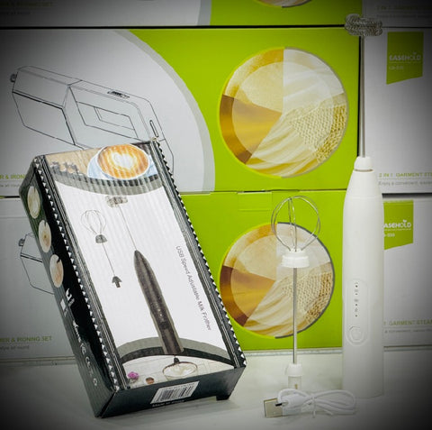 2 in 1 Electric Rechargeable Coffee Beater & Milk Frother and Foamer | High Quality