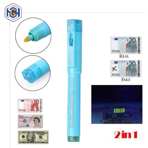 Note Checking Pen With UV Light - Bank Note Tester Pen