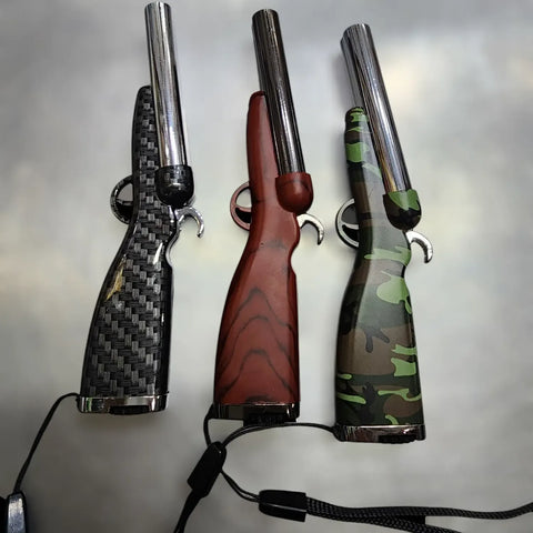 Double Barrel Rifle Jet Flame Lighter – Powerful Dual Flame Design