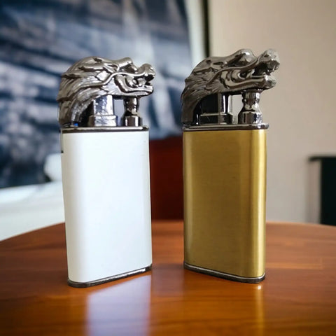 Dragon Double Flame Lighter – Jet & Soft Flame, Windproof & Refillable