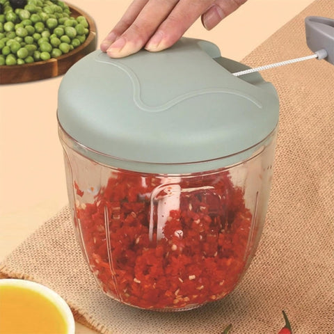 Manual Chopper / Speedy Chopper / Hand Chopper / Manual Chopper / Hand Cutter / Food Processor / 900ML with 5 Blades