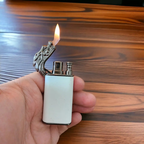 Dragon Double Flame Lighter – Jet & Soft Flame, Windproof & Refillable