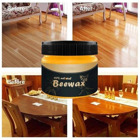 Beeswax Furniture Polish ,Wood Seasoning Beeswax | Natural Wood Wax Traditional Beeswax Polish for Wood & Furniture | Beeswax Wood Polish and Cleaner for Furniture Care