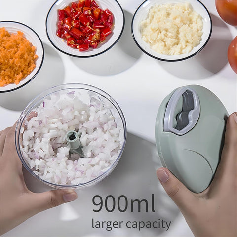 Manual Chopper / Speedy Chopper / Hand Chopper / Manual Chopper / Hand Cutter / Food Processor / 900ML with 5 Blades