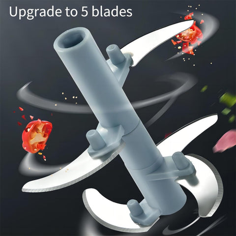 Manual Chopper / Speedy Chopper / Hand Chopper / Manual Chopper / Hand Cutter / Food Processor / 900ML with 5 Blades