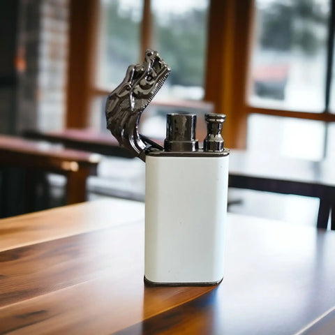 Dragon Double Flame Lighter – Jet & Soft Flame, Windproof & Refillable