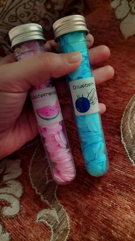 Portable Mini Body Washing Bath Test Tube Confetti Foaming Flower One time Paper Soap Slice