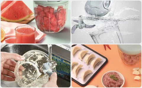 Manual Chopper / Speedy Chopper / Hand Chopper / Manual Chopper / Hand Cutter / Food Processor / 900ML with 5 Blades