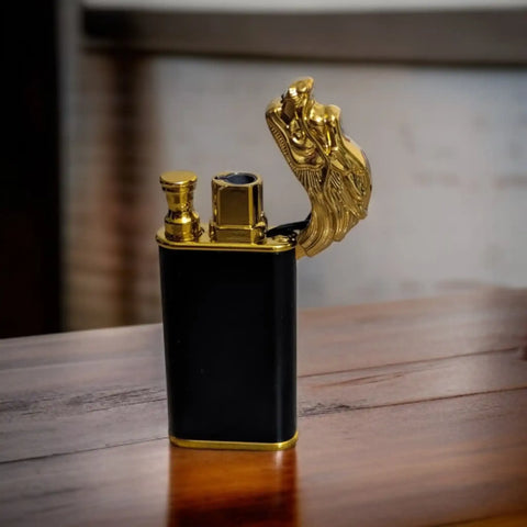 Dragon Double Flame Lighter – Jet & Soft Flame, Windproof & Refillable