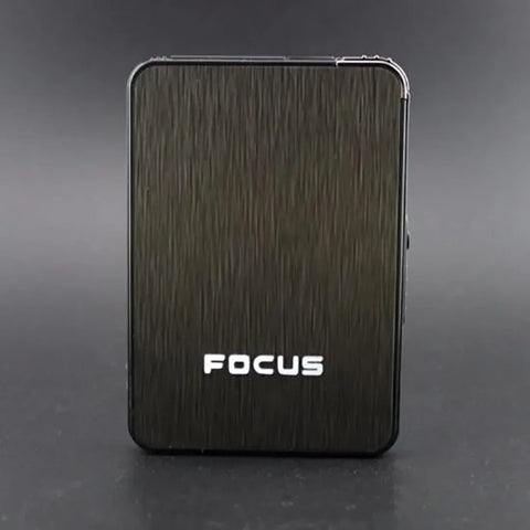Slim Cigarette Case with Inbuilt Refillable Lighter – Focus JD-YH003